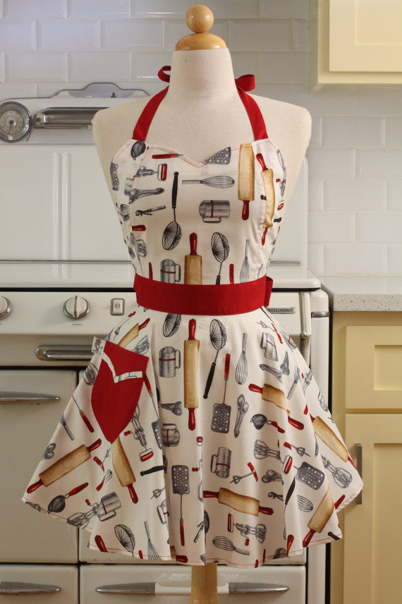 Retro Utensils Apron